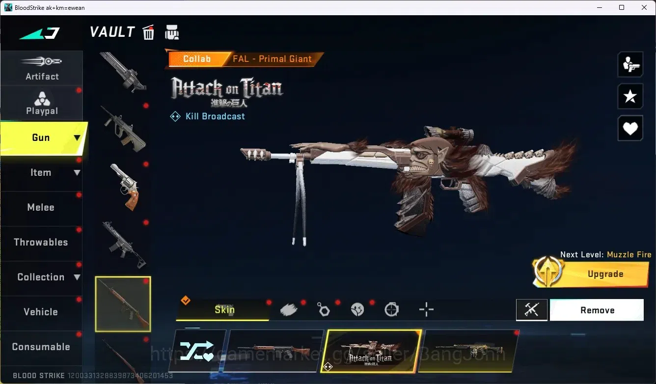 Blood Strike Accounts ASIA|1 Collab Gun Fal-Primal Giant[AOT]|2 Ultra Gu image 8