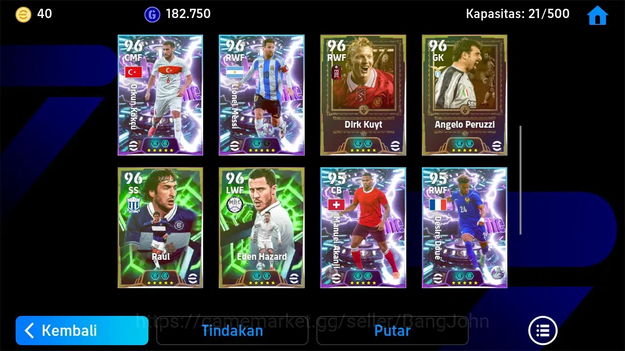 eFootball Accounts ANDROID|PW 3190|Legend Pele, D Kuyt|Epic S Gerrard image 4