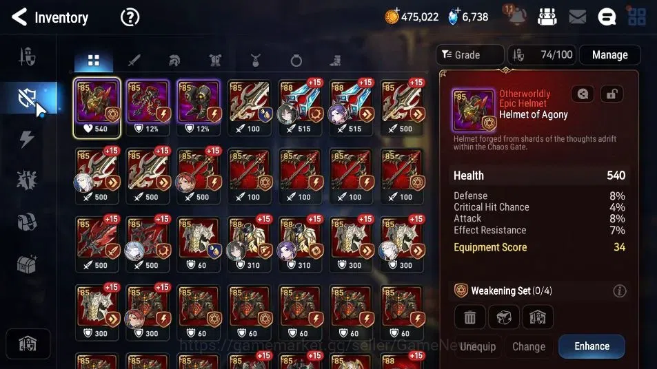Epic Seven Accounts Limited Hero GLOBAL Unverif|New Era|3 ML(Salome,SE Celina,BW Iseria)+Estelle,Setsuka,Landy,AS Flan|PoH 10