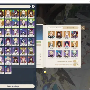 Genshin Impact Accounts Others Asia|AR 48|3 Limited (Nicole,Hu Tao,Varka) + 3 Std (Mona,Jean,Dehya)|Reuni ON|Male MC|Take