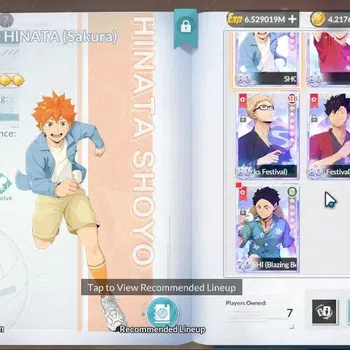 HAIKYU!! FLY HIGH Accounts SEA |Lvl 56|7 SP (Hinata,Nishinoya,Tetsuro,Keiji)+Memo,Oikawa,Bokuto,Tsukishima|1 UR (Kageyama)|6