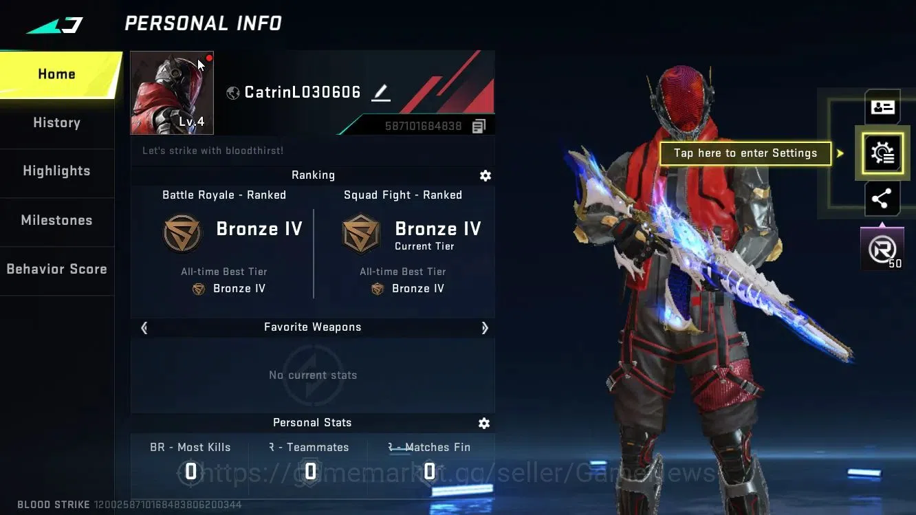 Blood Strike Accounts ASIA|ULTRA Gun[AK47-Phoenix Feather]| Legendary [K image 2