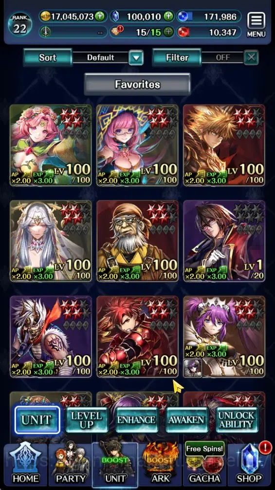 Last Cloudia Accounts GLOBAL|Rank 22|100k Crystal|Top Tier Unit [Arkh Ki image 1