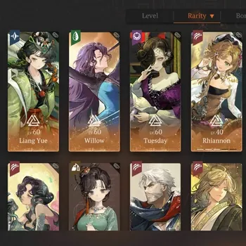 Reverse: 1999 Accounts Endgame Global|Lv 64|Team Ultimate & Liang Yue|36SSR 6Limit|Rhiannon P3,Jiu Niangzi P1,Paper