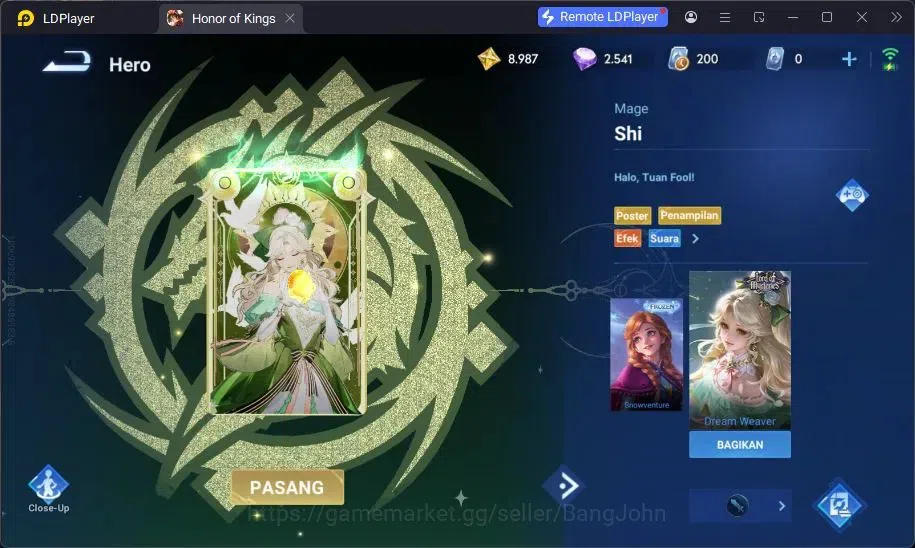 Honor of Kings Accounts Global | 39H 25S | Collab Mayene (Attack on Titan) image 6