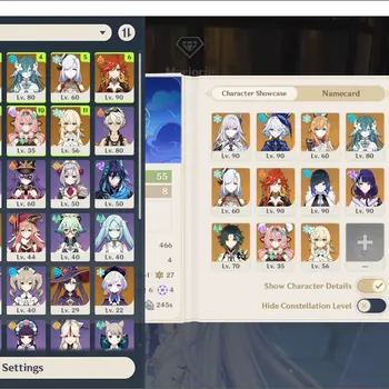 Genshin Impact Accounts Others ASIA|AR 55|10 Limit Prem Team Skrik [Skirk,Furina,Escoffier,Vodya,Etc]|6 *5 WP|Low