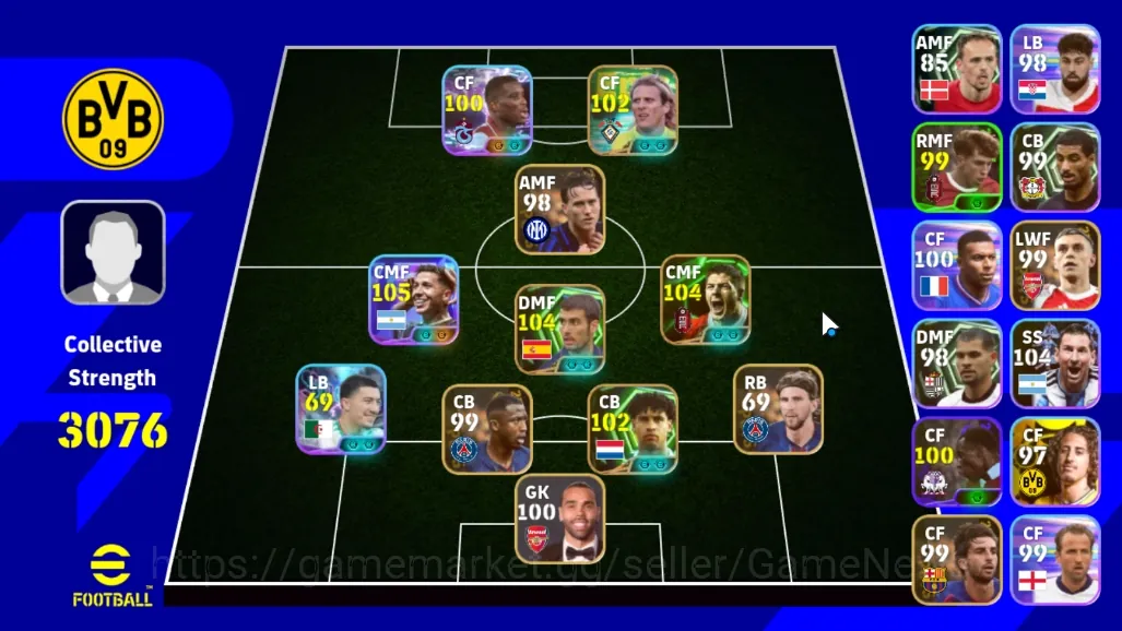 eFootball Accounts Others Android|Power 3076|Epic Steven Gerrard,Pep Guardiola,Diego Forlan,Frank Rijkaard|Show Time 1