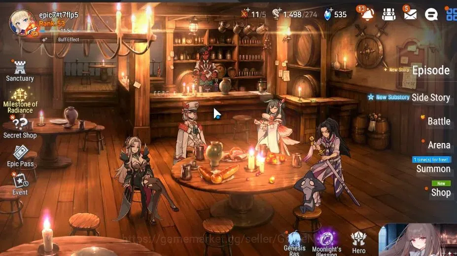 Epic Seven Accounts GLOBAL Unverif|7 ML[Salome,Harsetti,DD Ray,BM hast image 1