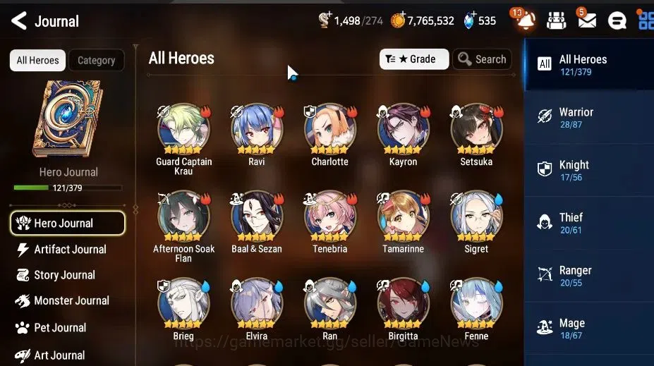 Epic Seven Accounts GLOBAL Unverif|7 ML[Salome,Harsetti,DD Ray,BM hast image 5
