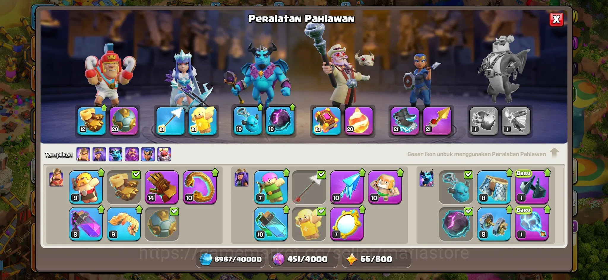 Clash of Clans Accounts TH16 Max BH10 Account - AQ 85 (2x L18 Max Rare Equ image 12
