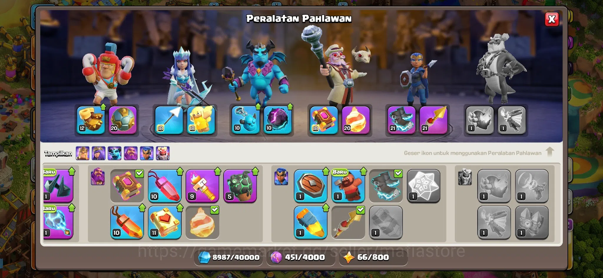 Clash of Clans Accounts TH16 Max BH10 Account - AQ 85 (2x L18 Max Rare Equ image 15