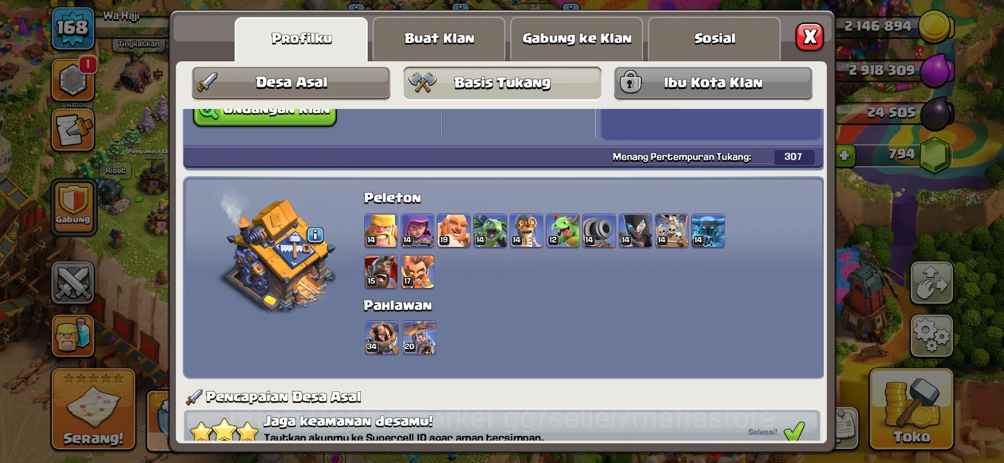 Clash of Clans Accounts TH16 Max BH10 Account - AQ 85 (2x L18 Max Rare Equ image 19