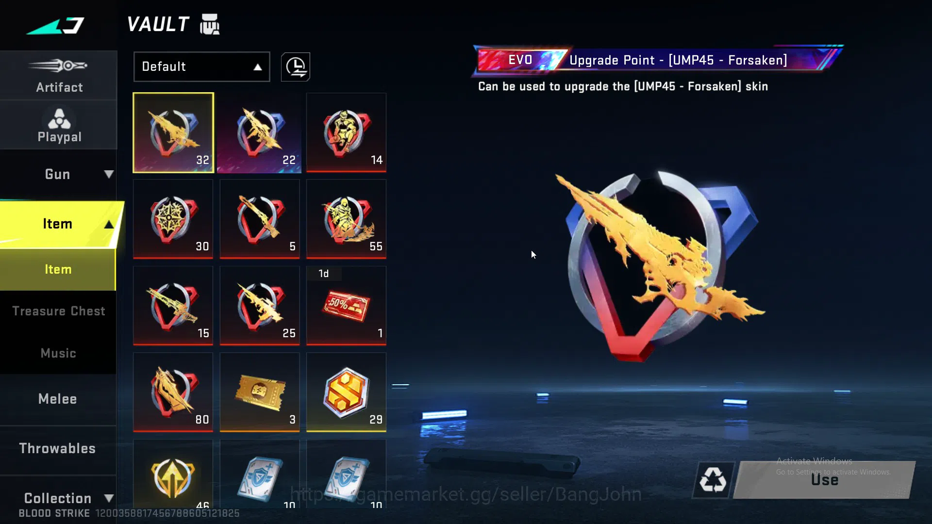 Blood Strike Accounts ASIA|ETHERNAL,KRAKEN,QBZ95,P90|MELE,CHAIN BLADE,GR image 14