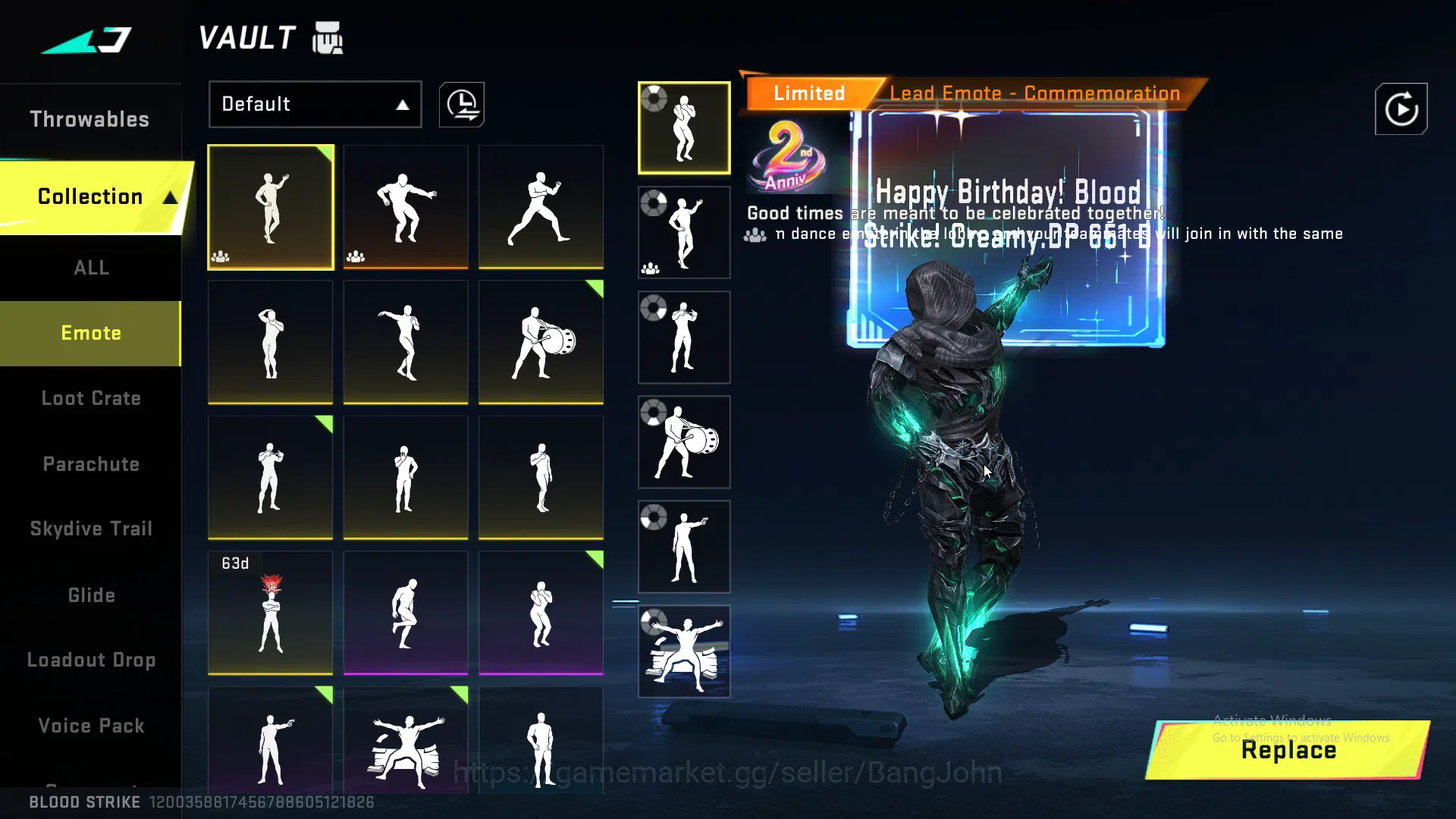 Blood Strike Accounts ASIA|ETHERNAL,KRAKEN,QBZ95,P90|MELE,CHAIN BLADE,GR image 20