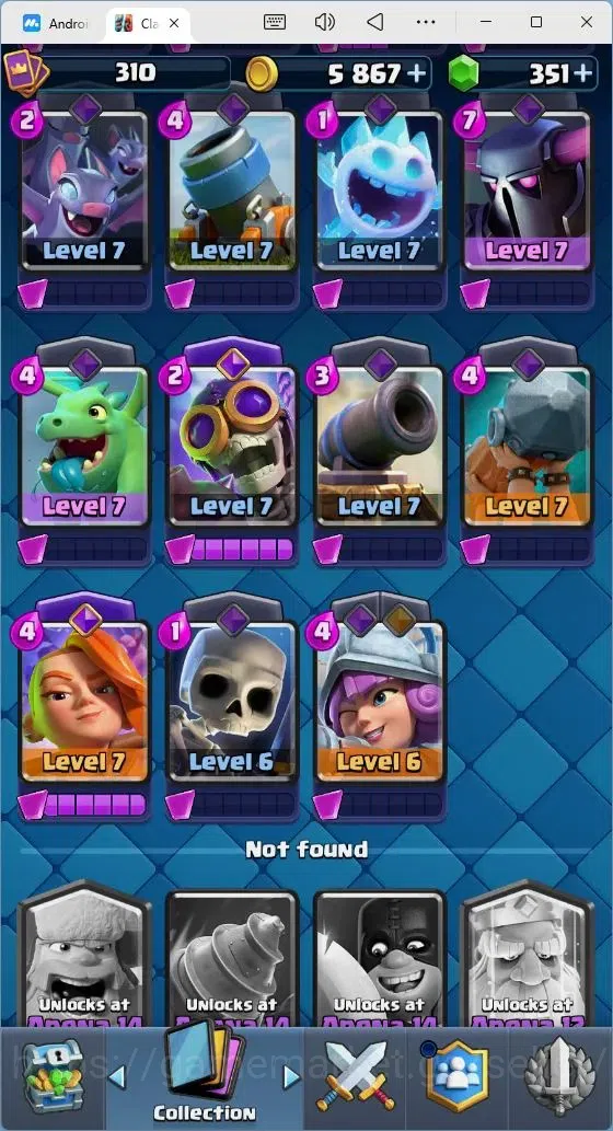Clash Royale Accounts Mobile |351Gems|1 Wizard Hero| 2 EVO Card |TakeMai image 3