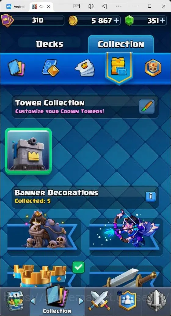 Clash Royale Accounts Mobile |351Gems|1 Wizard Hero| 2 EVO Card |TakeMai image 6