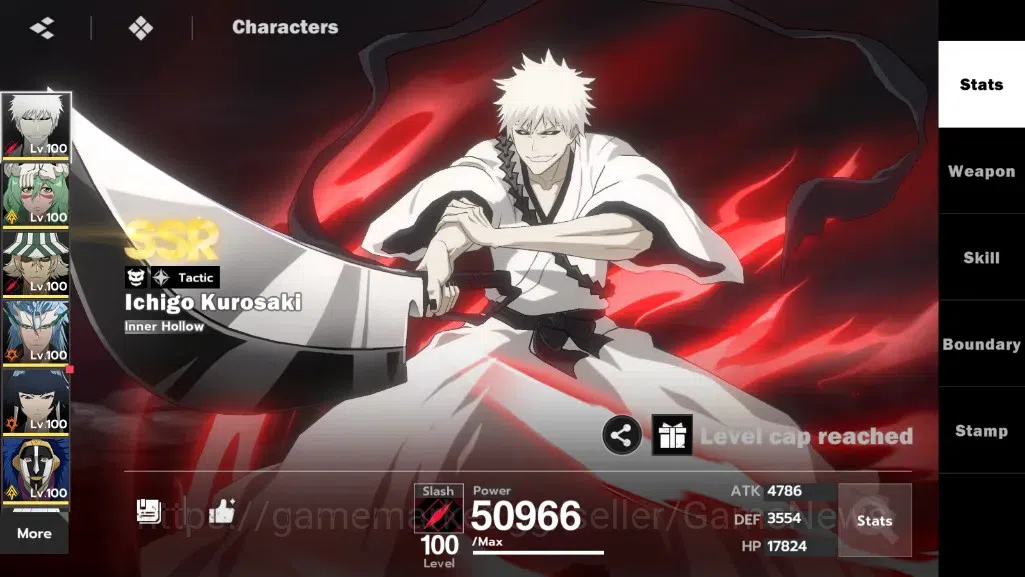 BLEACH: Soul Resonance Accounts NuverseSEA|LV 79|17 SSR [SoiFon+Skin,IchigoIH B3,N image 3