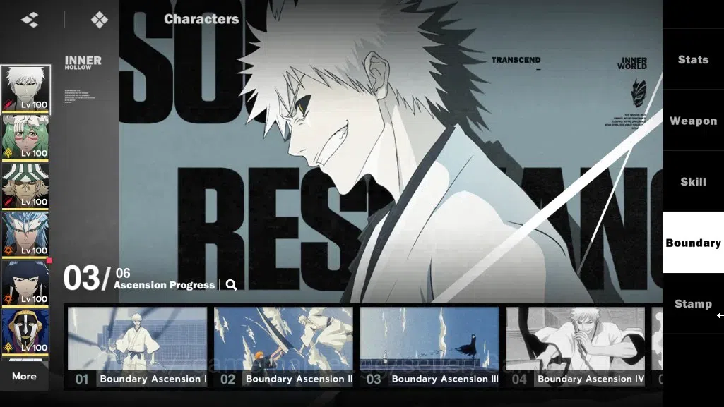 BLEACH: Soul Resonance Accounts NuverseSEA|LV 79|17 SSR [SoiFon+Skin,IchigoIH B3,N image 5