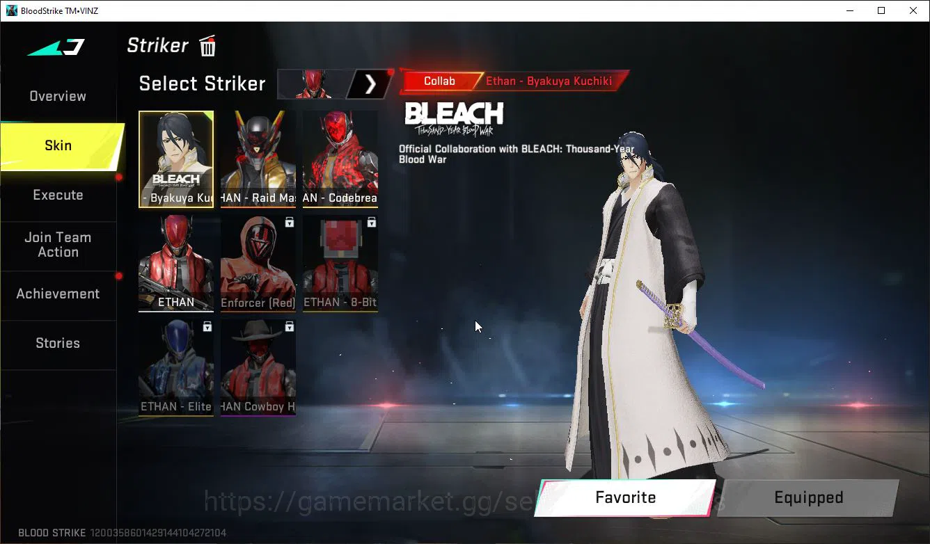 Blood Strike Accounts ASIA|Colab BLEACH Byakuya,EVA(SCAR,MCX)+14 ULTRA(Z image 19