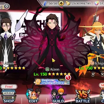 Bleach: Brave Souls Accounts High-End Global| 785K BP+51K Orb |  End Game| 7K BSA+PremAcc Ticket | Shuhei,Kensei