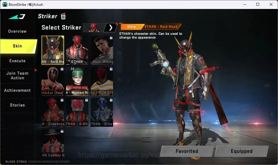 Blood Strike Accounts Starter ASIA | 1 Kraken Enzo Striker|1 Ultra Guns |3 Ultra Strikers: Ethan,E.M.T.,Katya|1 Epic Name 10