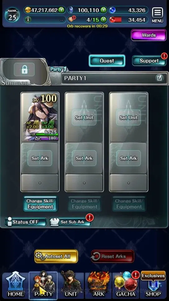 Last Cloudia Accounts Endgame GLOBAL|Rank 25|100K Crystal|Top Tier Unit [Spirit Maiden Sera,Telestio,Etc]|1 LR & 50 SSR 13