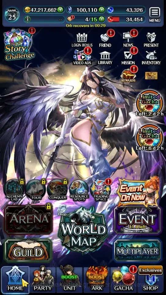 Last Cloudia Accounts Endgame GLOBAL|Rank 25|100K Crystal|Top Tier Unit [Spirit Maiden Sera,Telestio,Etc]|1 LR & 50 SSR 14
