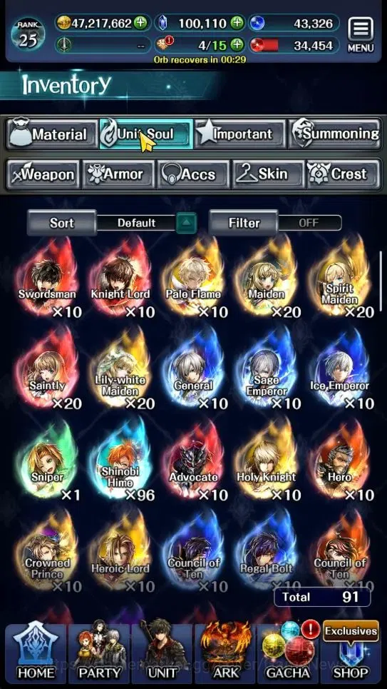 Last Cloudia Accounts Endgame GLOBAL|Rank 25|100K Crystal|Top Tier Unit [Spirit Maiden Sera,Telestio,Etc]|1 LR & 50 SSR 18