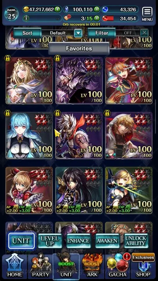 Last Cloudia Accounts Endgame GLOBAL|Rank 25|100K Crystal|Top Tier Unit [Spirit Maiden Sera,Telestio,Etc]|1 LR & 50 SSR 2