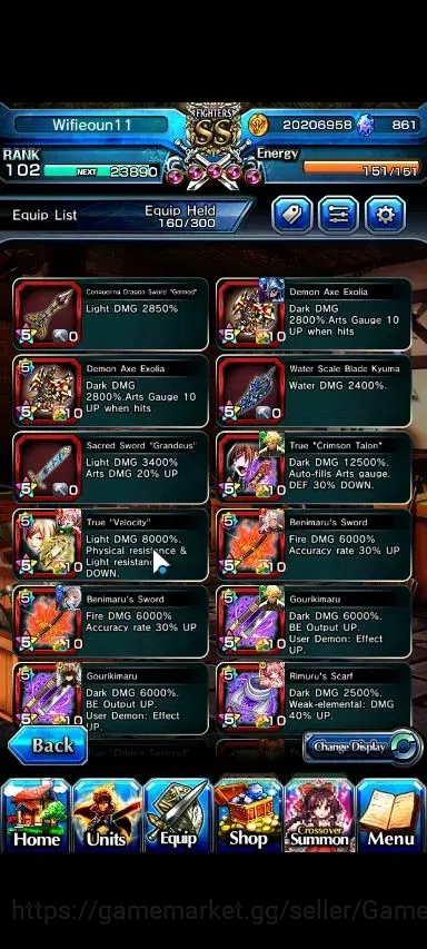 Grand Summoners Accounts Global|Rank 102|861 cc|14 Ascend+4 TW|(Miki,2xFen, image 10