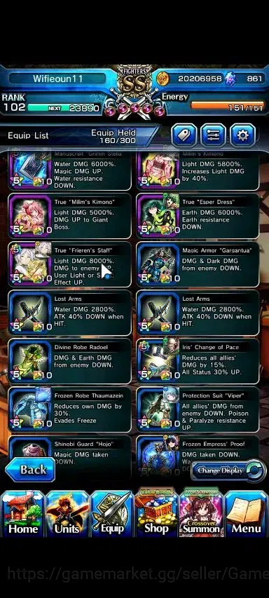 Grand Summoners Accounts Global|Rank 102|861 cc|14 Ascend+4 TW|(Miki,2xFen, image 12