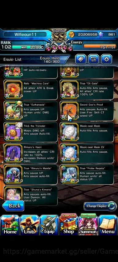 Grand Summoners Accounts Global|Rank 102|861 cc|14 Ascend+4 TW|(Miki,2xFen, image 13