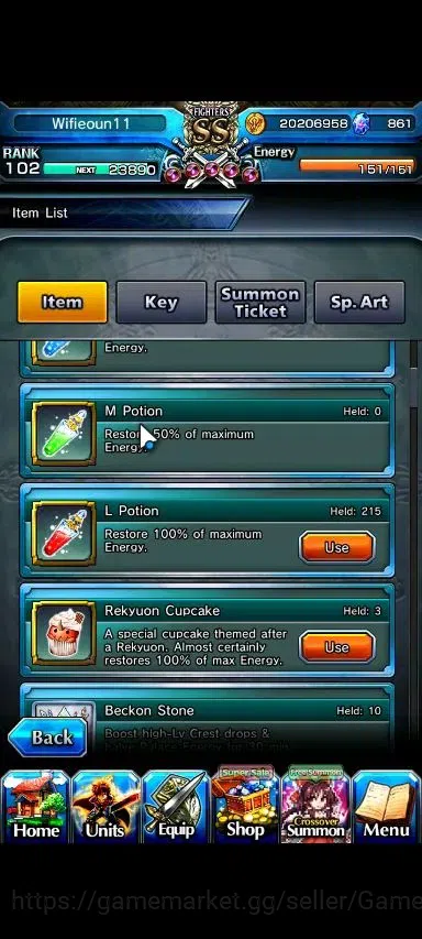 Grand Summoners Accounts Global|Rank 102|861 cc|14 Ascend+4 TW|(Miki,2xFen, image 2