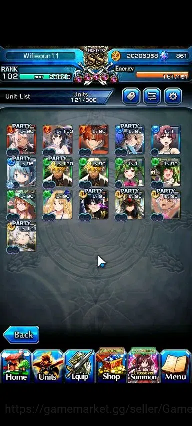 Grand Summoners Accounts Global|Rank 102|861 cc|14 Ascend+4 TW|(Miki,2xFen, image 4