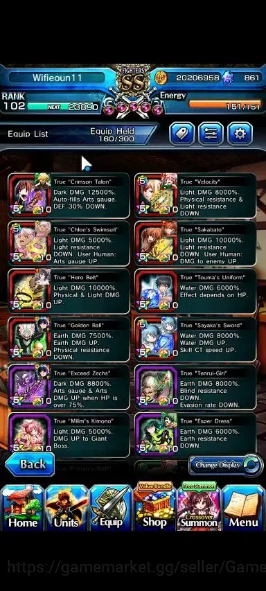 Grand Summoners Accounts Global|Rank 102|861 cc|14 Ascend+4 TW|(Miki,2xFen, image 5