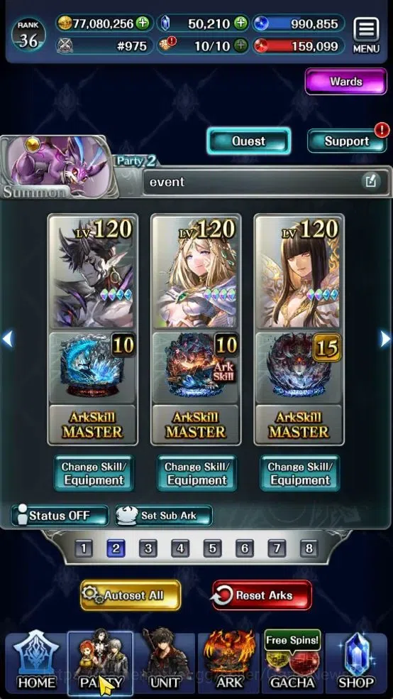 Last Cloudia Accounts GLOBAL|50k Crystal|Collab Slime(Hinata,DM Nava)+(S image 20
