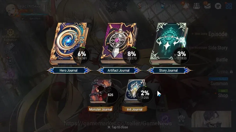 Epic Seven Accounts GLOBAL Unverif|New Era|2 ML (Rhiana & Luciel,TE Ka image 3