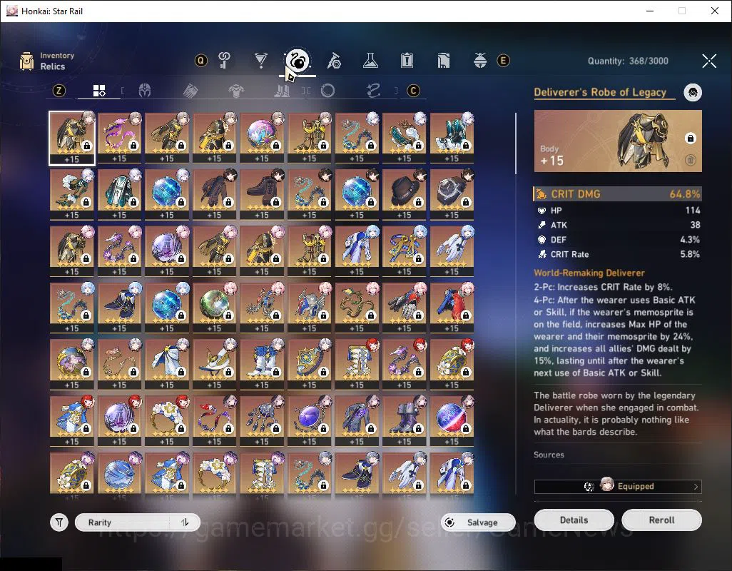 Honkai Star Rail Accounts Asia|TL 70|Phainon Prem Team+1 Sign|15 Limited|[Ev image 7