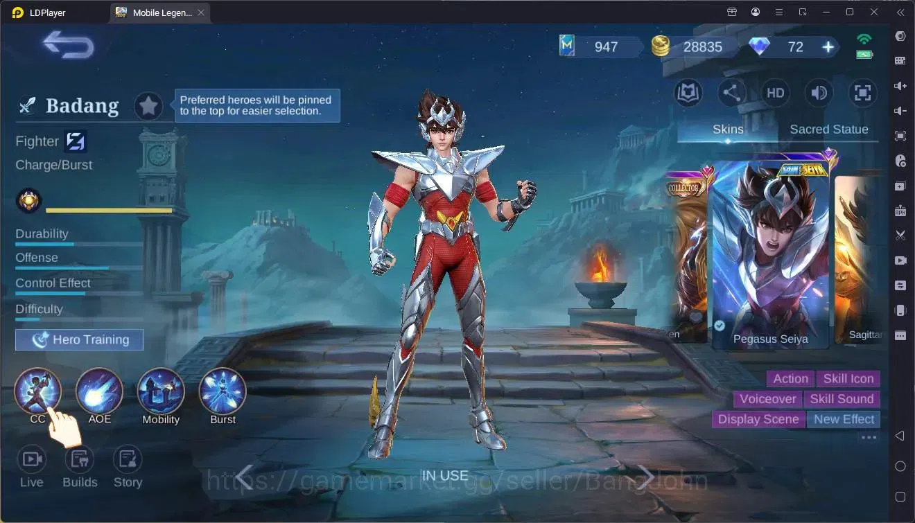 Mobile Legends: Bang Bang Accounts Global|Hero 106|Skin213|Renowned|Prime Claude|KOF image 3