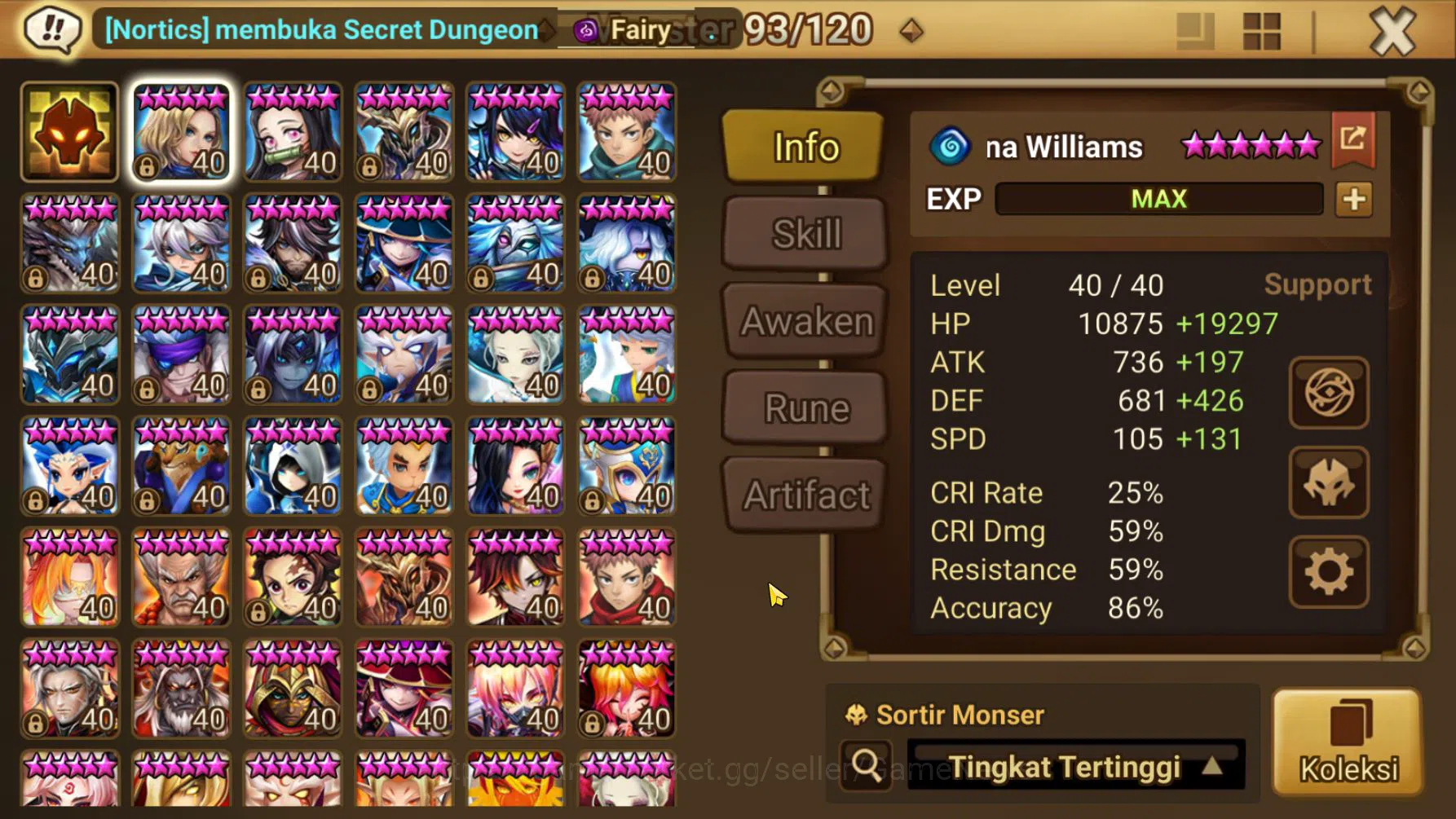 Summoners War: Sky Arena Accounts End-Game ASIA Hot 2 LD MAXIMILIAN & CRAKA|80 NB5 Total(Shihou,Vanessa,Etc)|Fast Farm 2 14