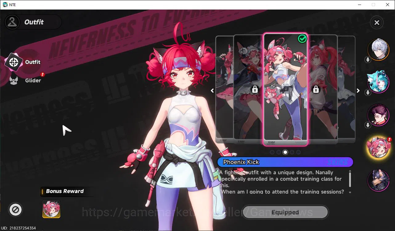 Neverness to Everness Accounts GLOBAL EU| HL 3| 1 SSR Limited Meta Nanally + Skin image 2