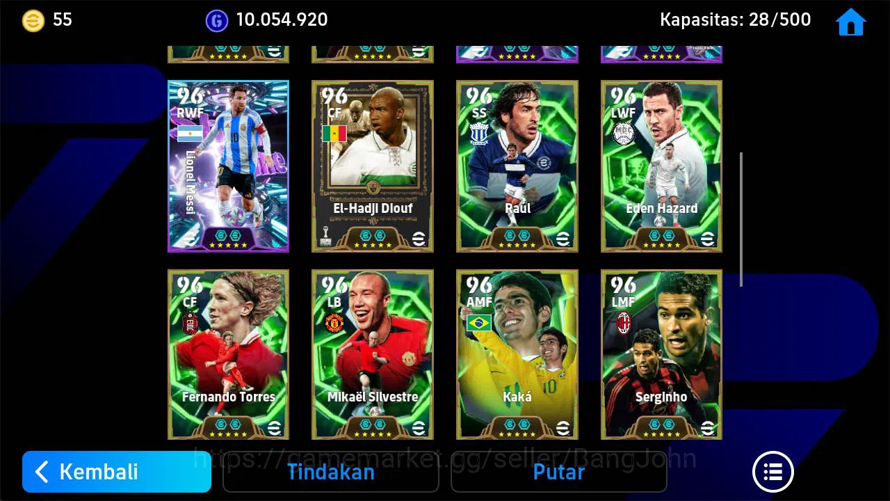 eFootball Accounts Others power 3170, kang min show, ferdi kadio show, o khan epic, hubner show, torres epic, lucas moura 3