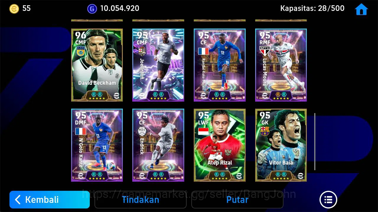 eFootball Accounts Others power 3170, kang min show, ferdi kadio show, o khan epic, hubner show, torres epic, lucas moura 4