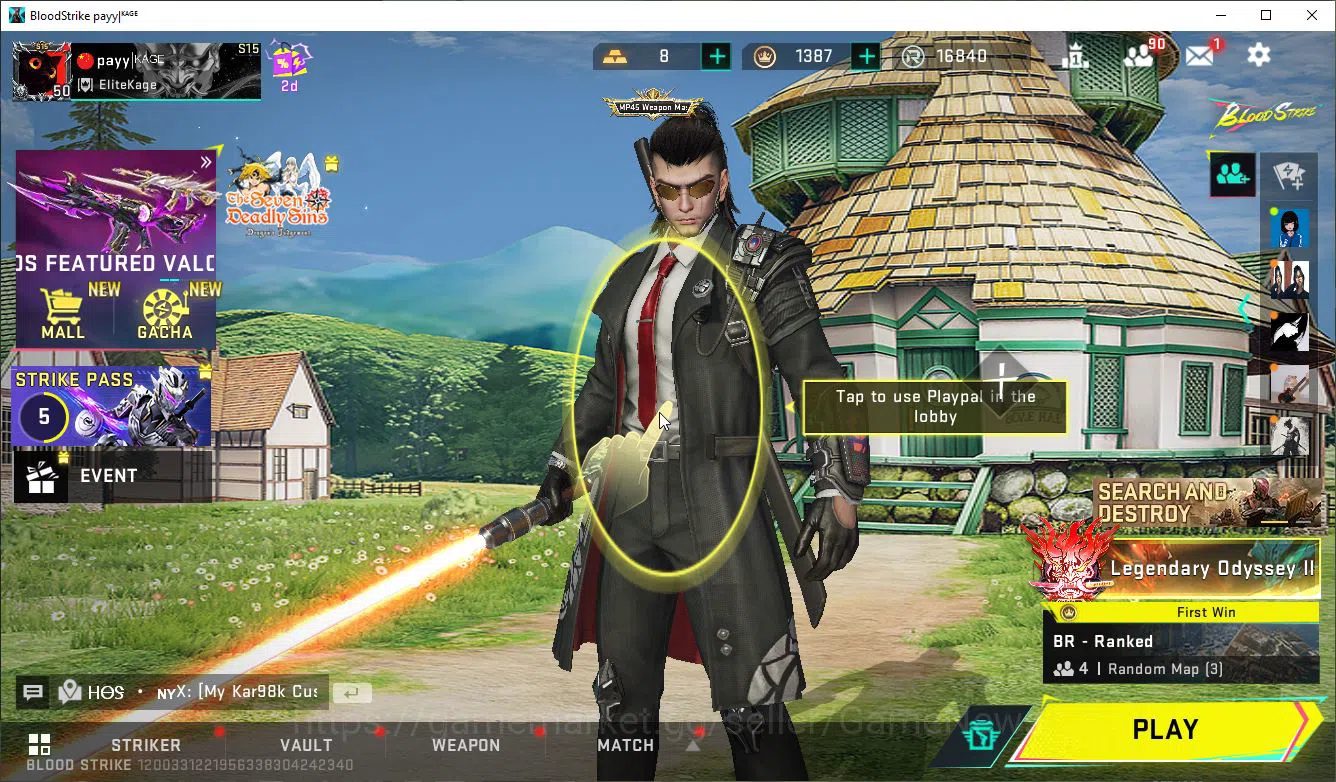 Blood Strike Accounts ASIA|ETERNAL Lv2 QBZ95-Whisper+MELE LightBlade+15 image 1