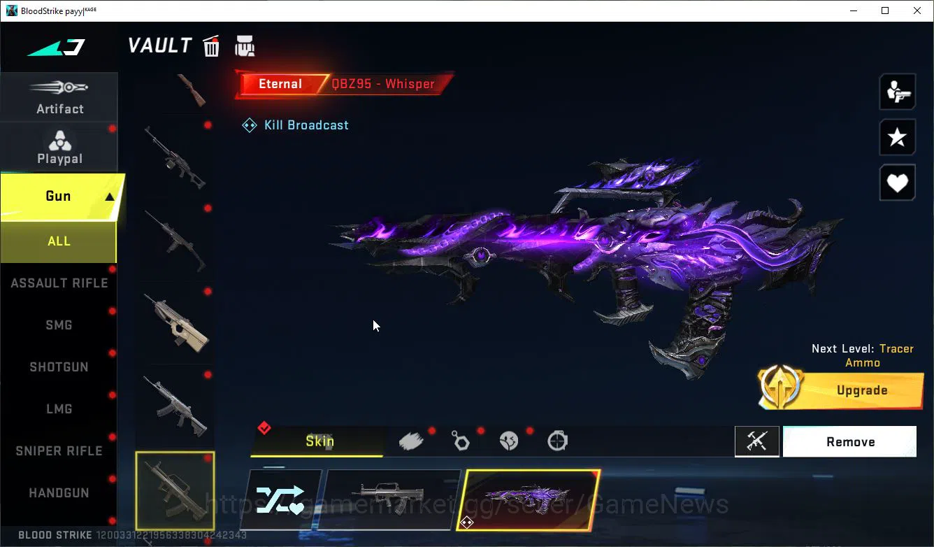 Blood Strike Accounts ASIA|ETERNAL Lv2 QBZ95-Whisper+MELE LightBlade+15 image 11