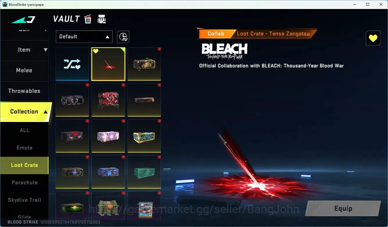 Blood Strike Accounts ASIA | 7 Collab Skins | 9 Limited Skins | 10 Legen image 20
