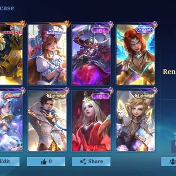 Mobile Legends: Bang Bang Accounts Collector Global|130H|Skin 242S|Renowned|Transformer Roger|Sanrio Floryn|Zodiac