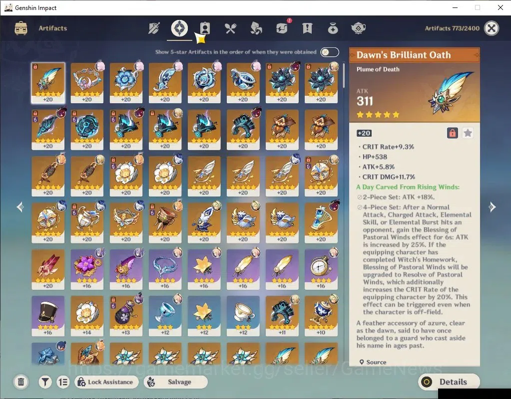 Genshin Impact Accounts Asia|AR55|5Limited+5(*5WP)|(Furina,Durin)+Sign,Nic image 12