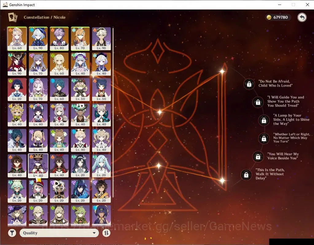 Genshin Impact Accounts Asia|AR55|5Limited+5(*5WP)|(Furina,Durin)+Sign,Nic image 4