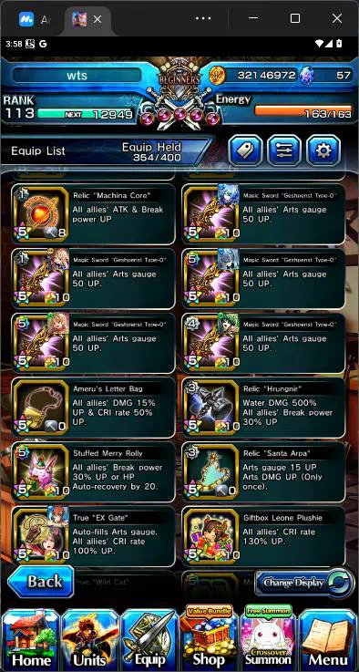 Grand Summoners Accounts Others GLOBAL|14 Ascend|Houka Inumata TW,Summer Miyu TW,Shirou Emiya TW,Sanageyama TW,LS 11